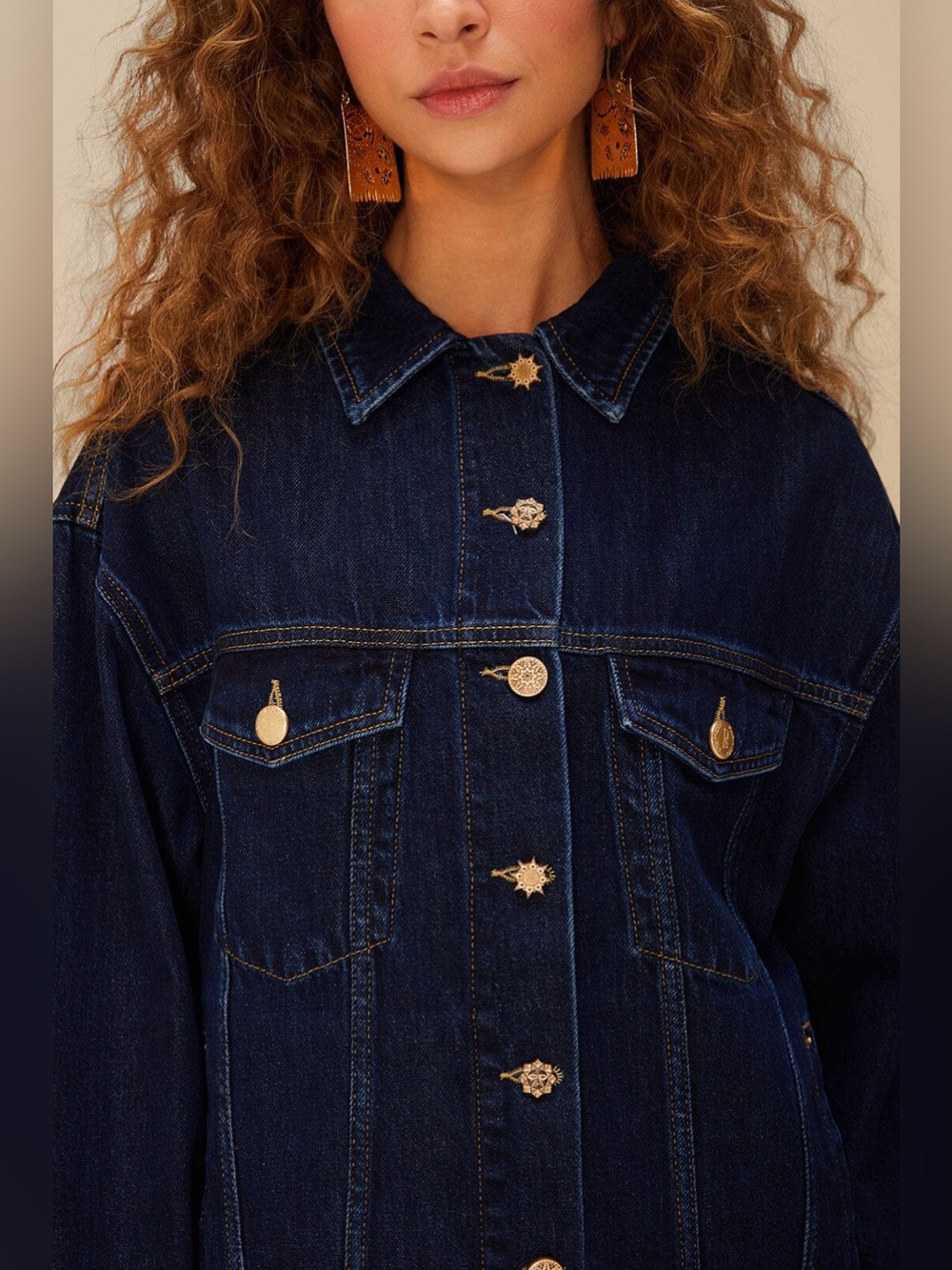 Farm Rio: Basic Jacket with Fancy Buttons - Picture 5 of 11